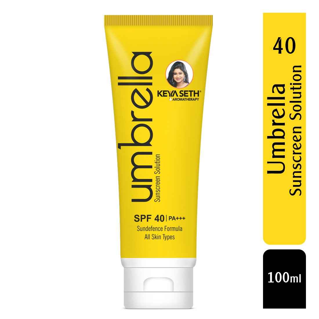 Buy Keya Seth Aromatherapy, Umbrella Sunscreen Solution SPF 40 & PA+++ - 100 ml - Purplle