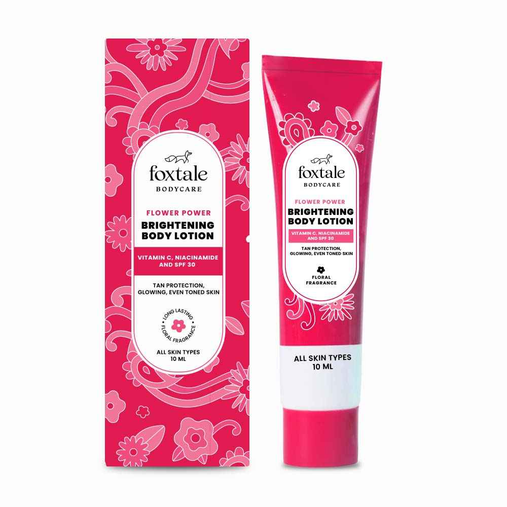 Buy Foxtale Flower Power Brightening Body Lotion- 10 ml - Purplle