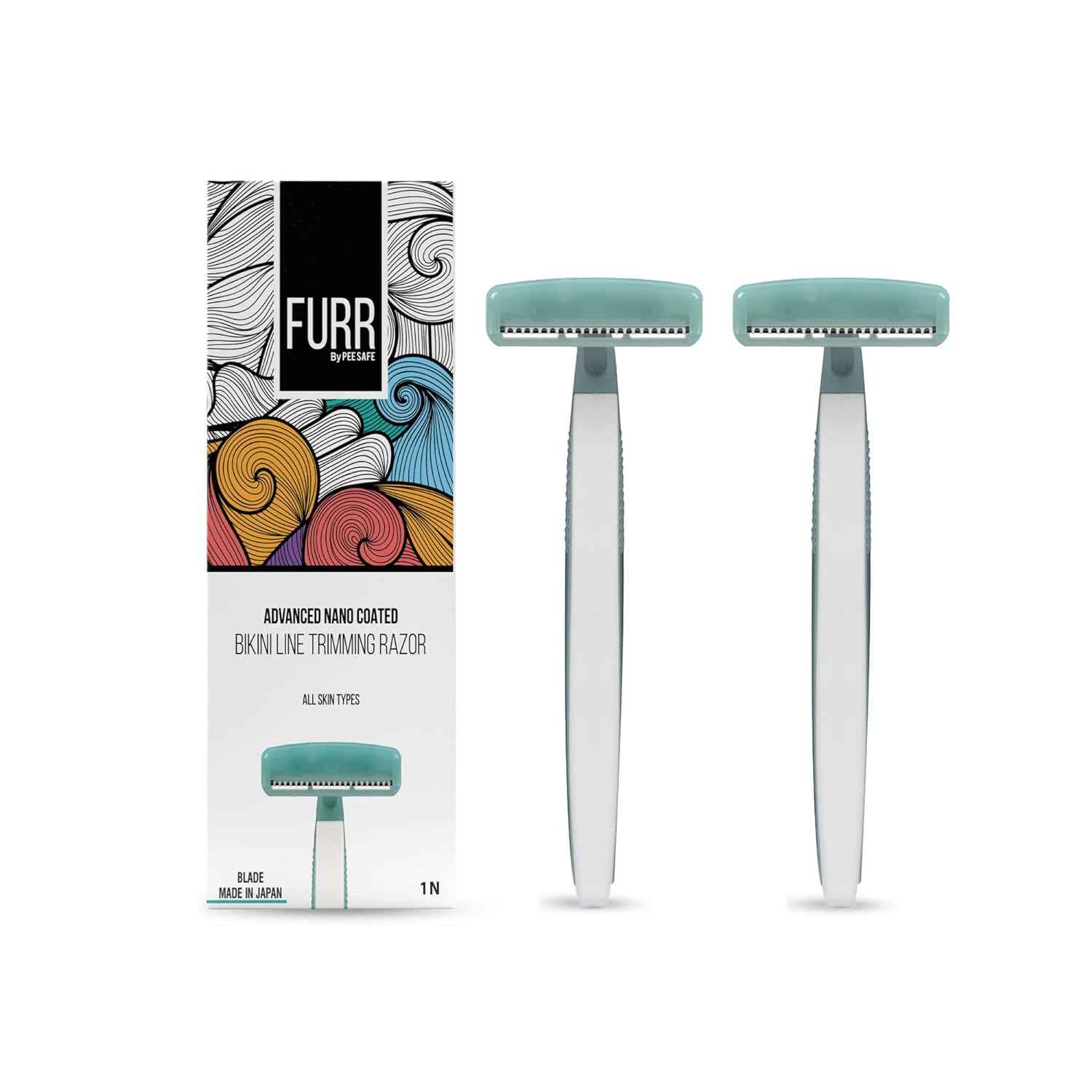 Buy FURR By Pee Safe Bikini Line Razor 1N (Pack of 2) - Purplle
