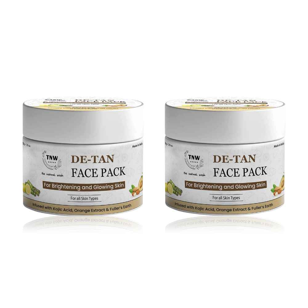 Buy TNW – The Natural Wash Set of 2 D-Tan Face Pack 50 gm - Purplle