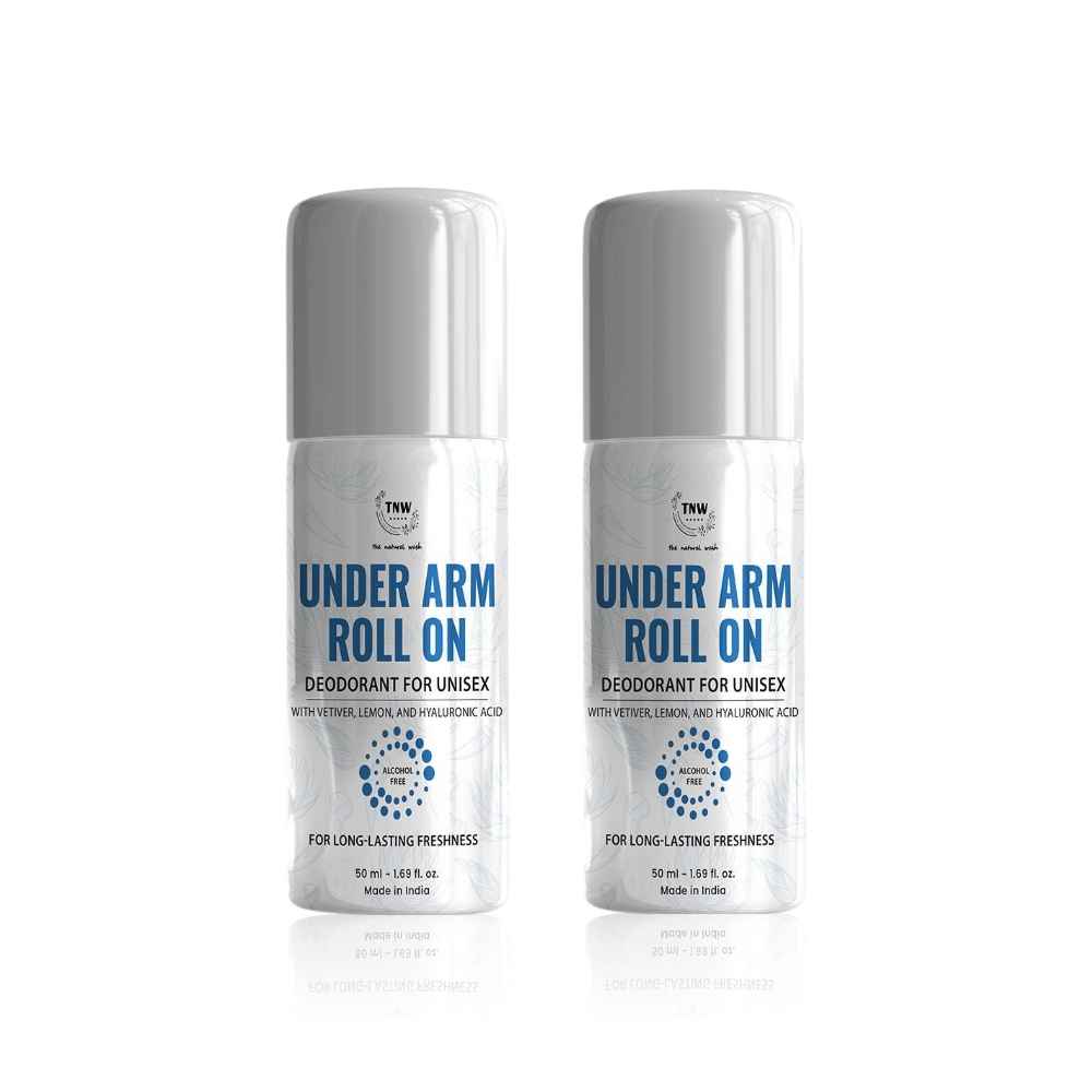 Buy TNW – The Natural Wash Set of 2 Underarm Roll-On Deodorant Unisex 50 ml*2 - Purplle