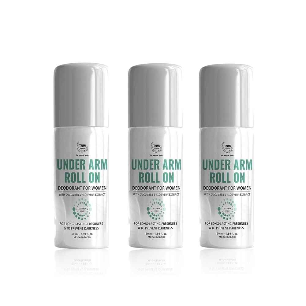 Buy TNW – The Natural Wash Set of 3 Underarm Roll-On Deodorant Unisex 50 ml*3 - Purplle