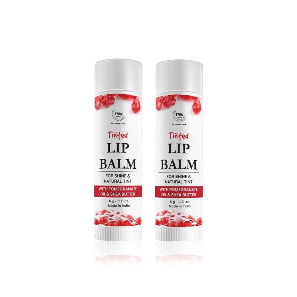 Buy TNW – The Natural Wash Pomegranate Tinted Lip Balm & Rose Tinted Lip Balm 6 gm of each - Purplle