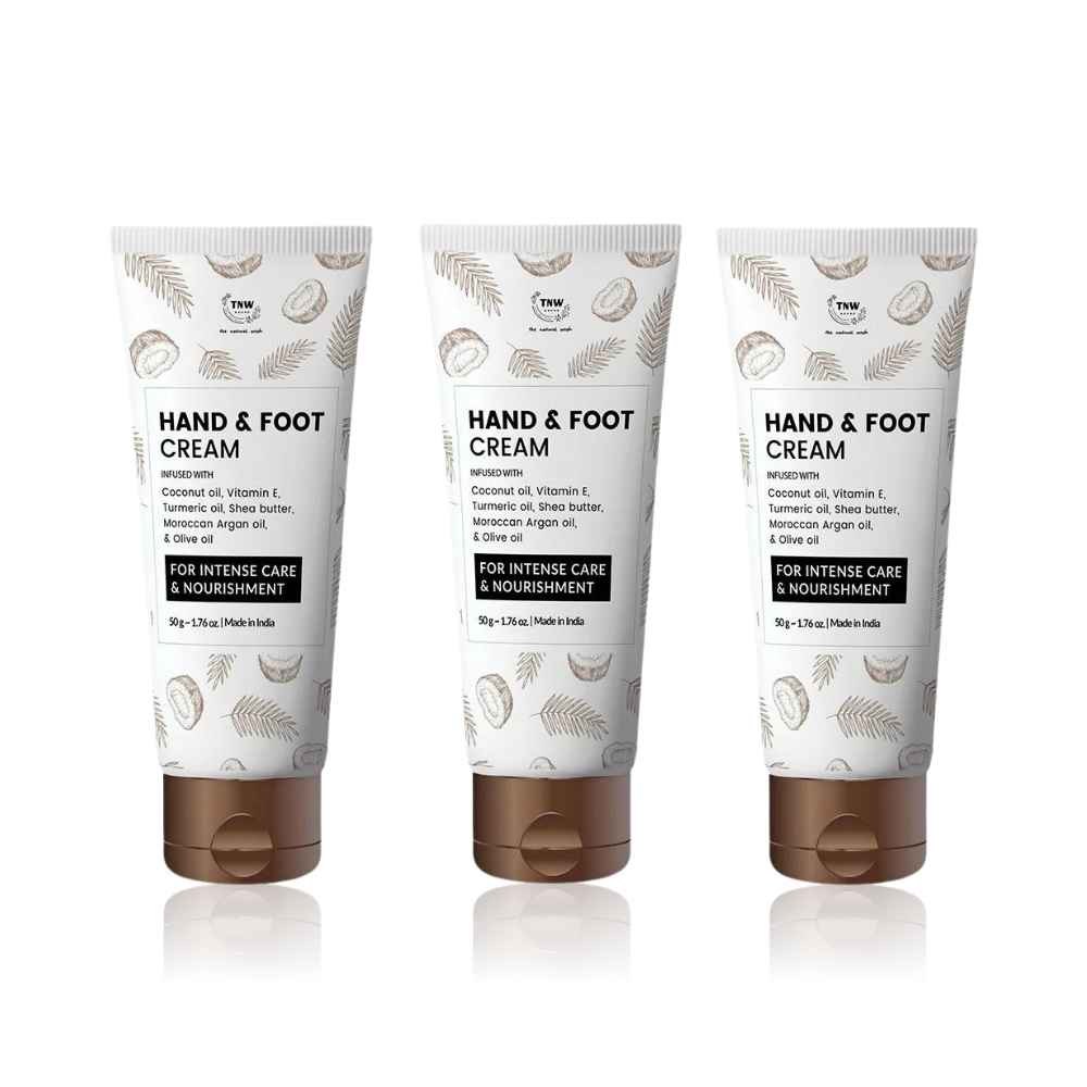 Buy Tnw - The Natural Wash Set of 3 Hand & Foot Cream 50 gm - Purplle