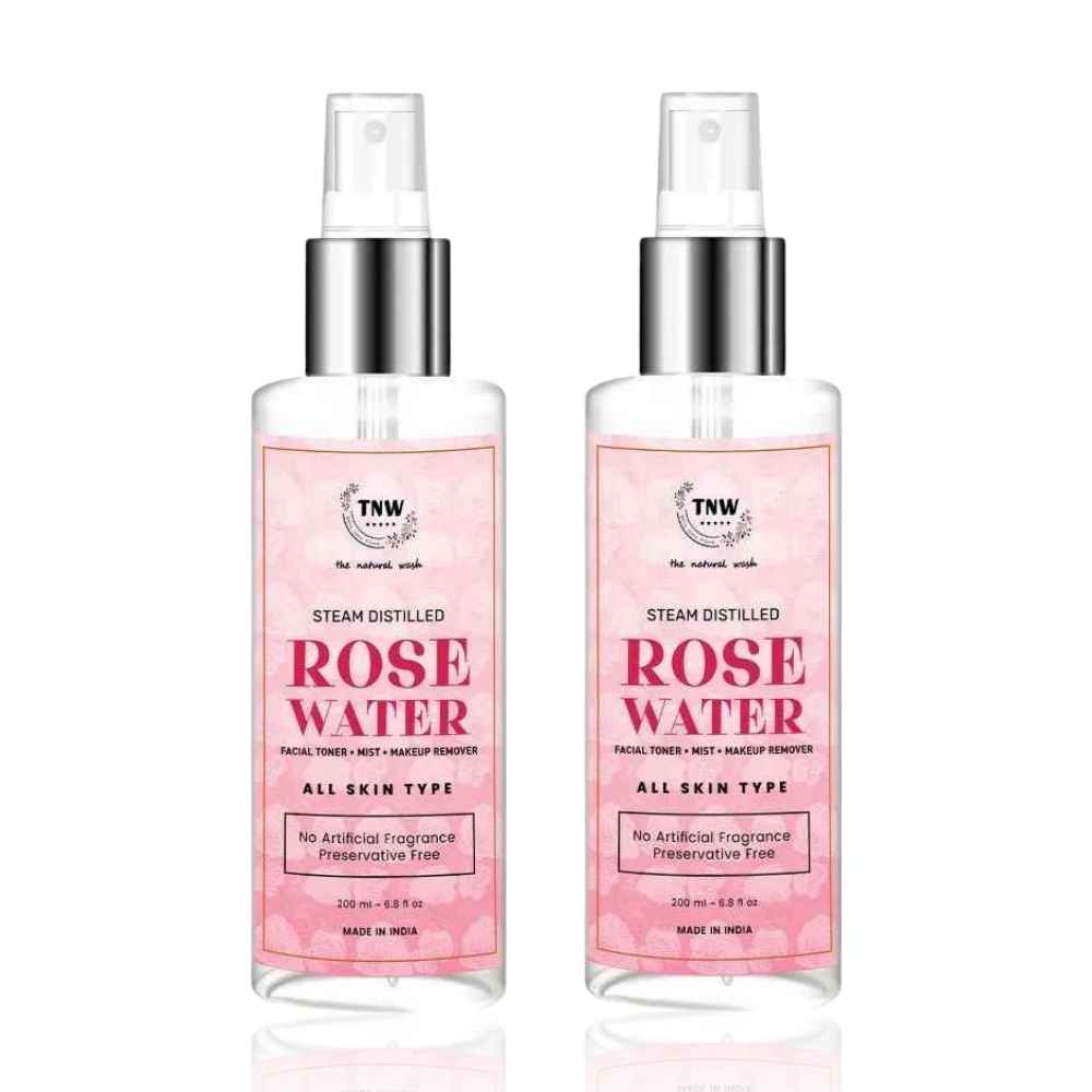 Buy TNW-The Natural Wash Set of 2 Steam Distilled Rose Water 200 ml - Purplle