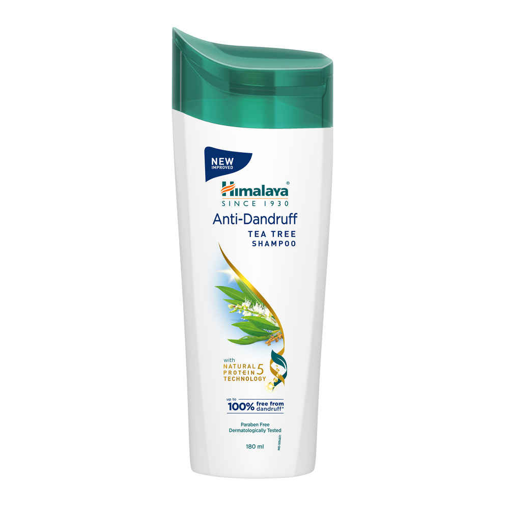 Buy Himalaya Anti-Dandruff Tea Tree Shampoo, Removes up to 100% Dandruff, Soothes Scalp & Nourishes Hair, with Tea Tree oil and Aloe Vera, for men and women, 180 ml - Purplle