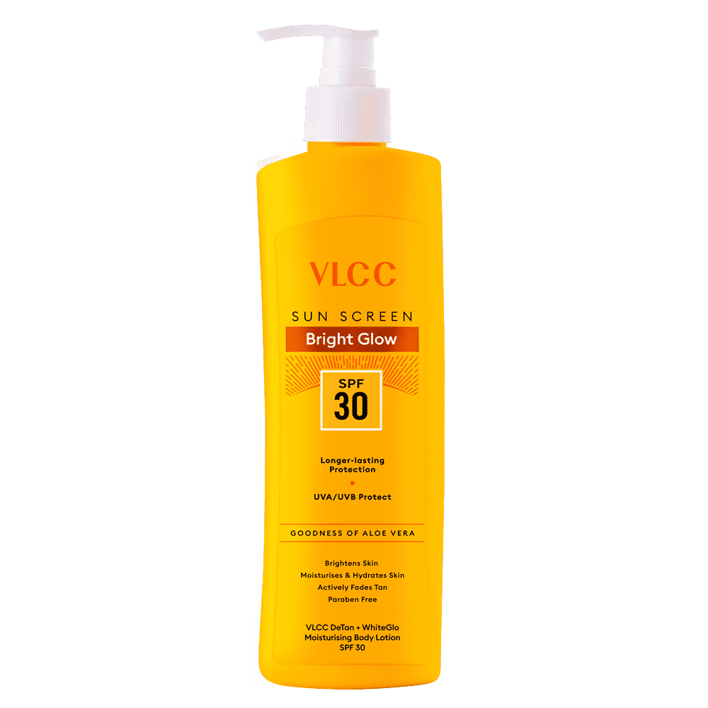 Buy VLCC DeTan + WhiteGlow Moisturising Body Lotion SPF 30 PA+++ (350 ml) - Purplle