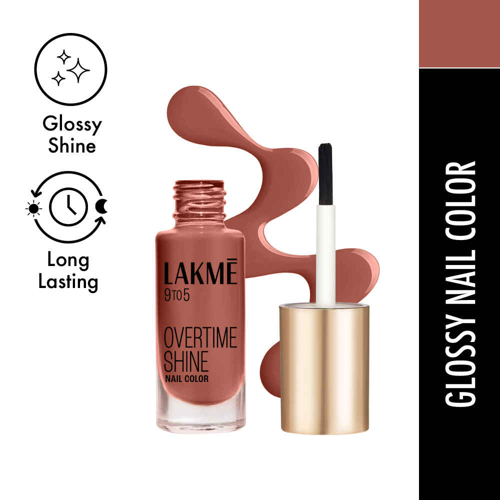 Buy Lakme 9to5 Primer + Gloss Nail Colour, Honey Love, 6 ml - Purplle