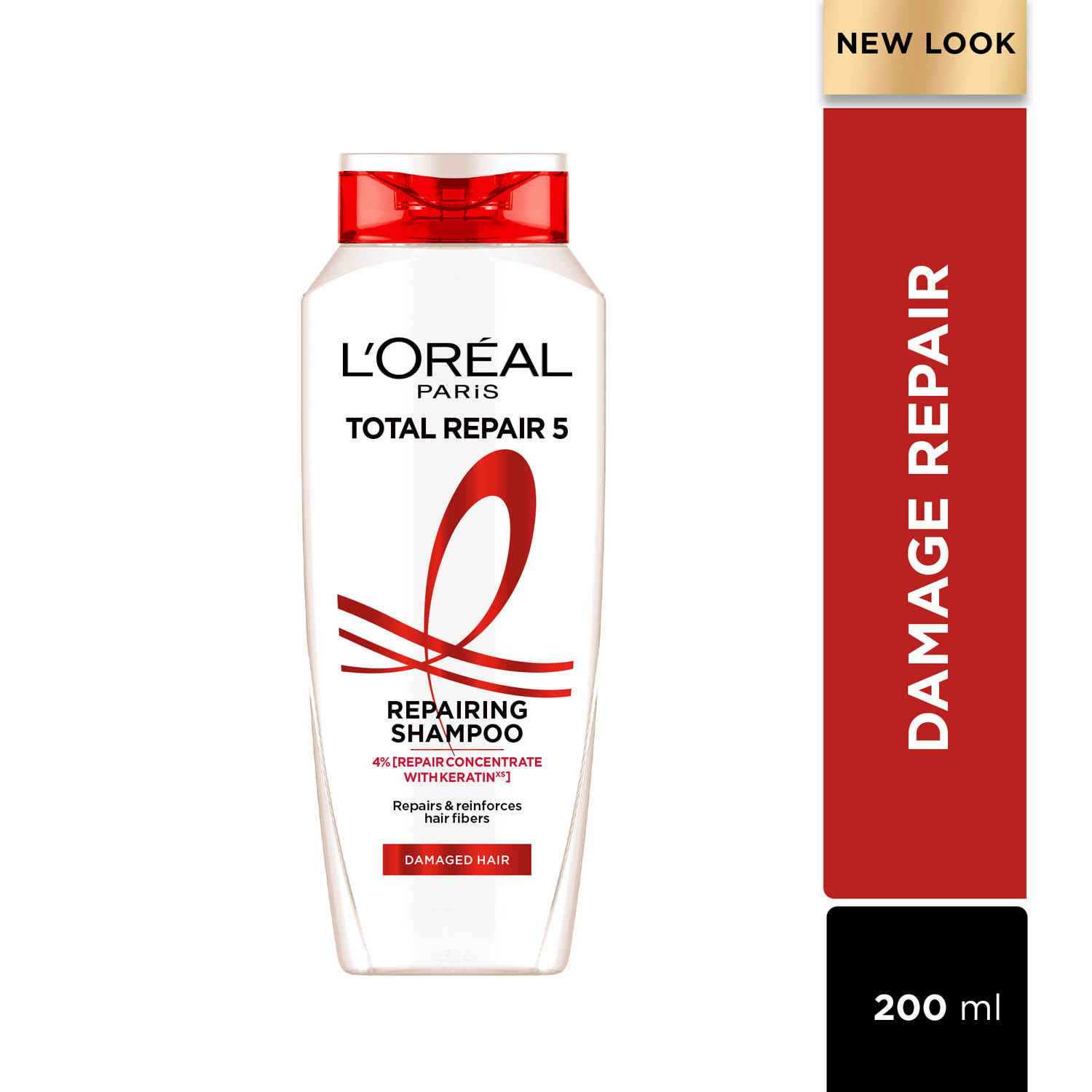 Buy L'Oreal Paris Repairing Shampoo, For Damaged and Weak Hair, With Pro-Keratin + Ceramide, Total Repair 5, 180 ml - Purplle