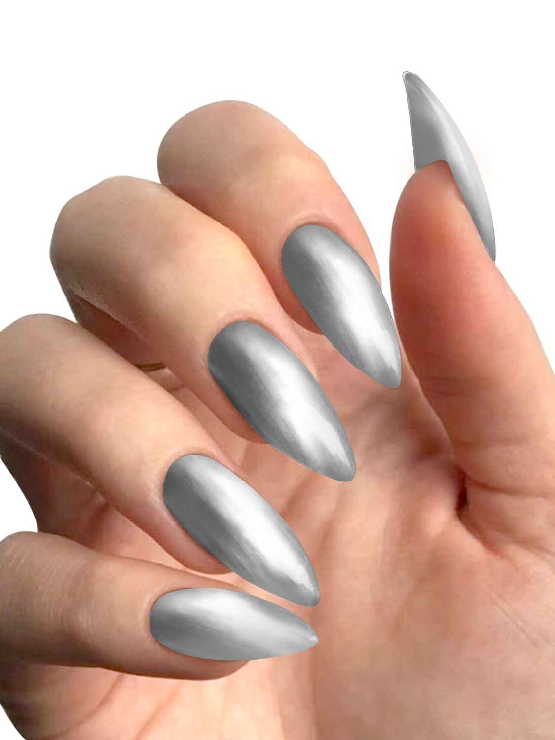 Buy AYA Nail Polish Combo Set of 2 - Black and Silver 10 ml each - Purplle