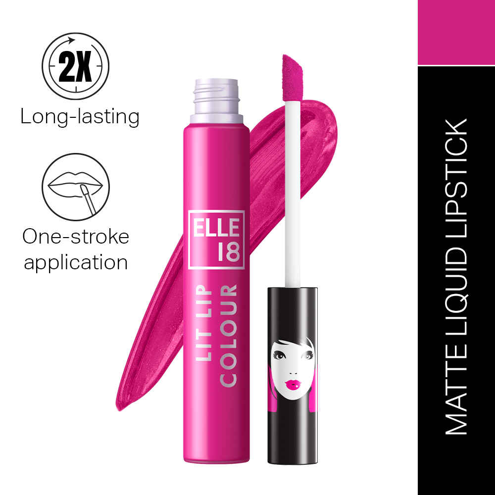 Buy Elle18 Liquid Lip Color, Pink Pout, 5.6 ml - Purplle
