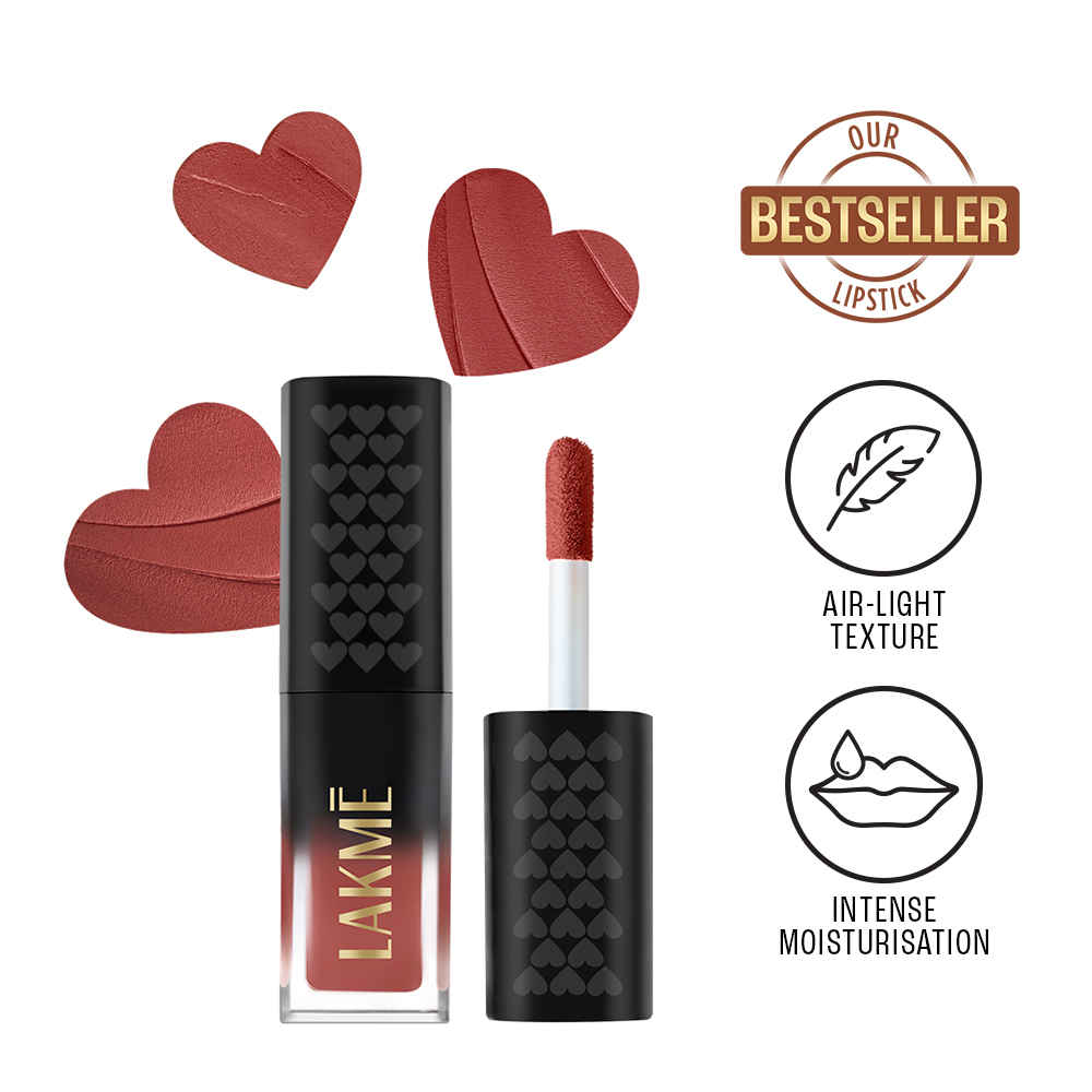 Buy Lakme Xtraordin-airy Lip Mousse Mini-Chocolate Temptation - Velvet Matte Finish Airlight & Moisturizing Formula with Cocoa Butter Travel friendly - 1.8 gm - Purplle