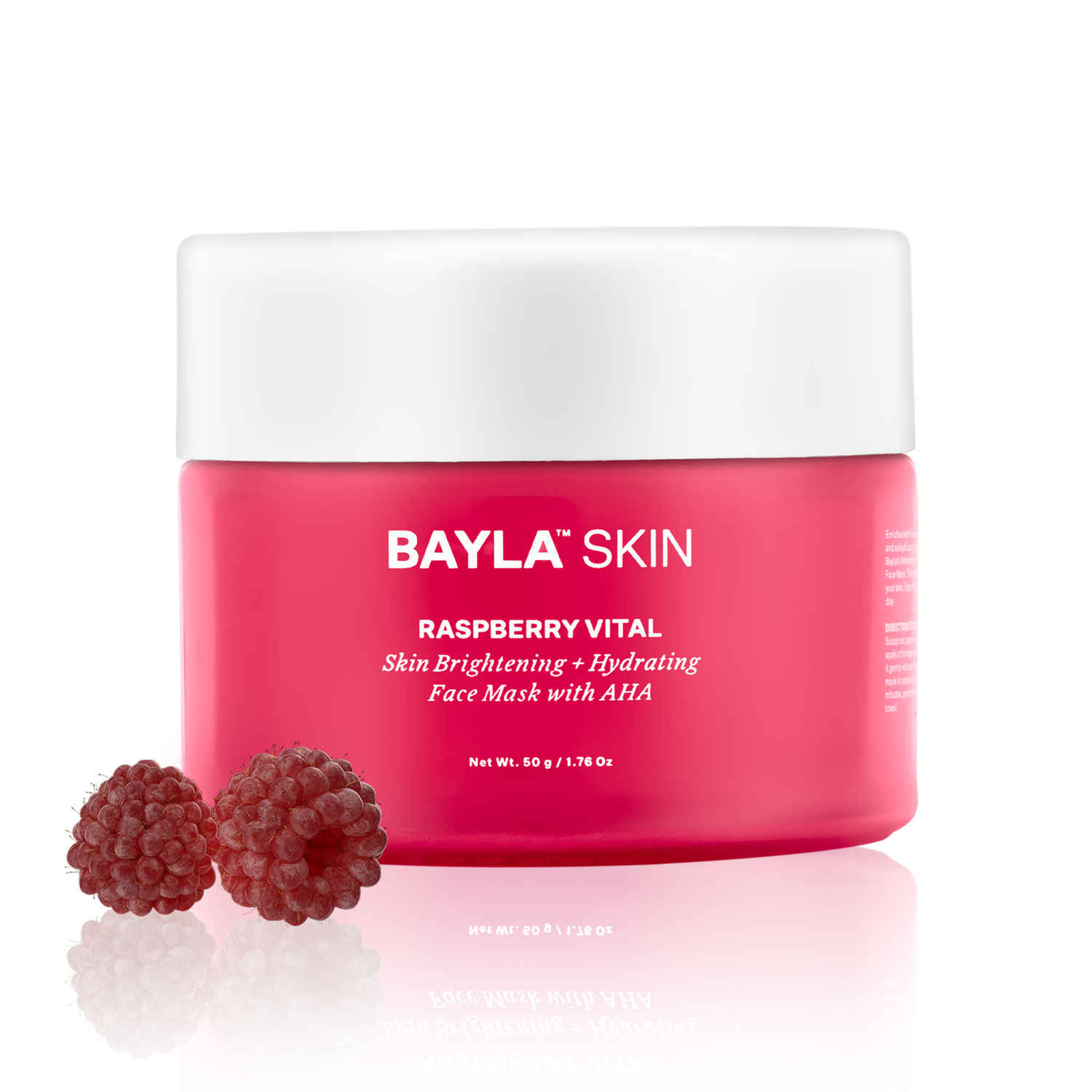 Buy Bayla Skin Raspberry Vital Skin Brightening + Hydrating Face Mask with AHA 50 gm - Purplle