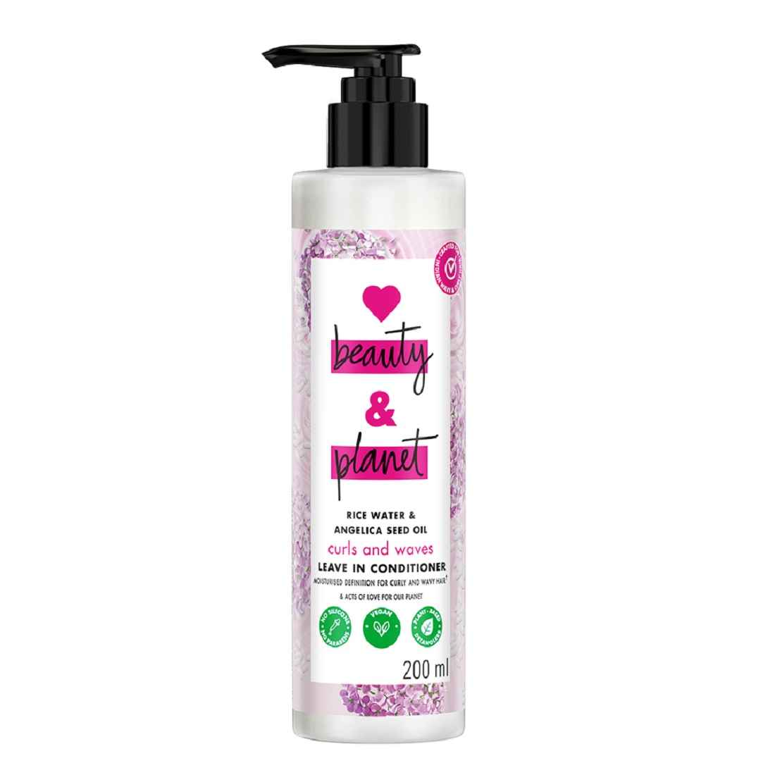 Buy Love Beauty Planet Rice Water & Angelica Seed Oil Silicone free Leave-In Conditioner 200 ml - Purplle