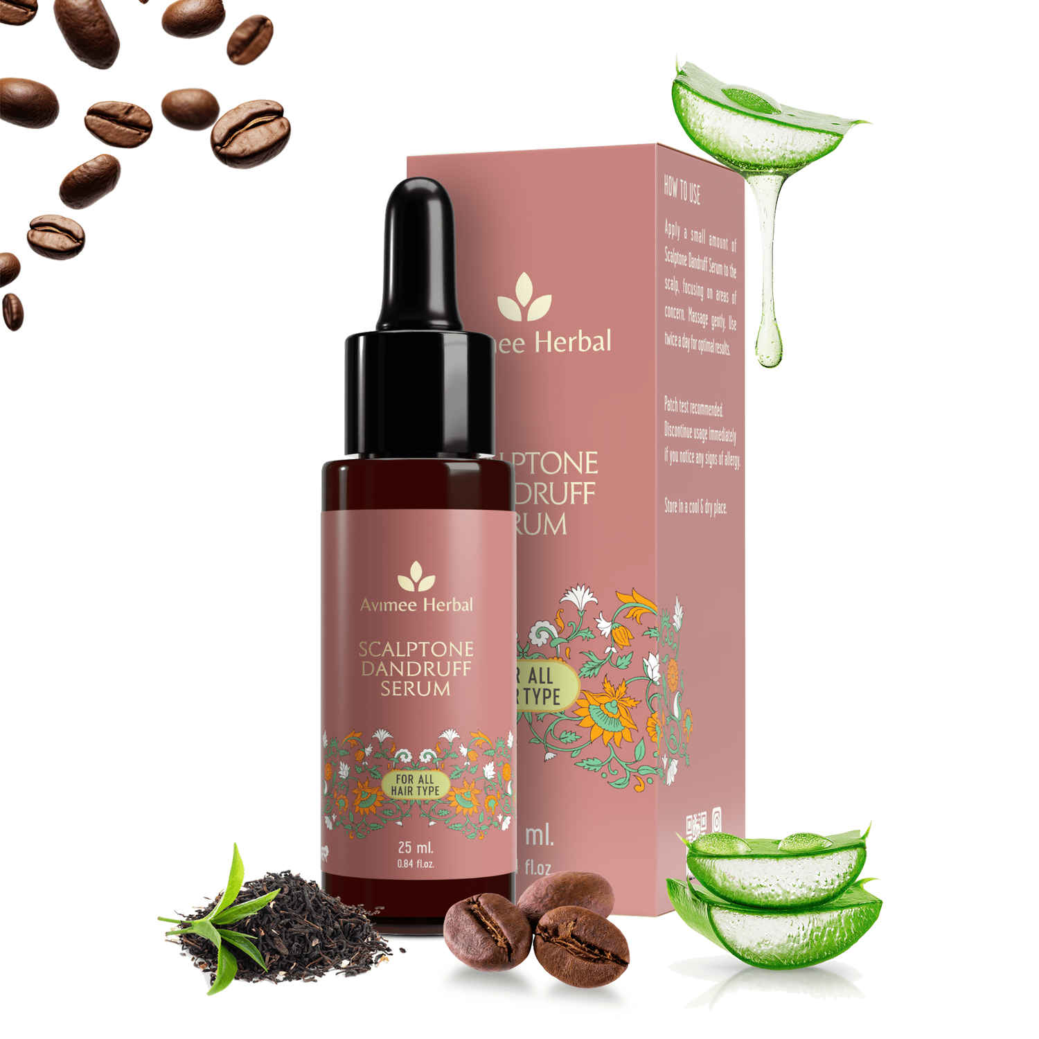 Buy AVIMEE HERBAL Scalptone Dandruff Serum | Enriched with Nilscurf & Hyaluronic Acid | Fights Dandruff Nourishes Scalp | For Men & Women | 25 ml - Purplle