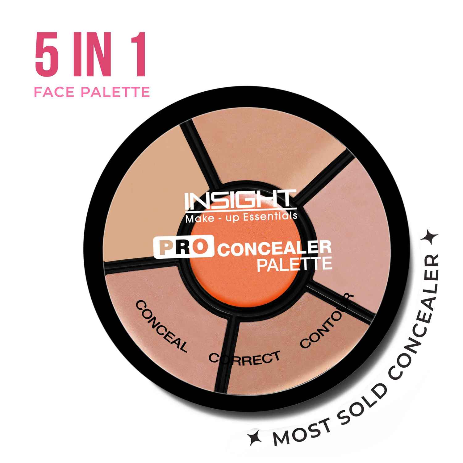 Buy Insight Cosmetics Pro Concealer Palette Pack of 1 - Purplle
