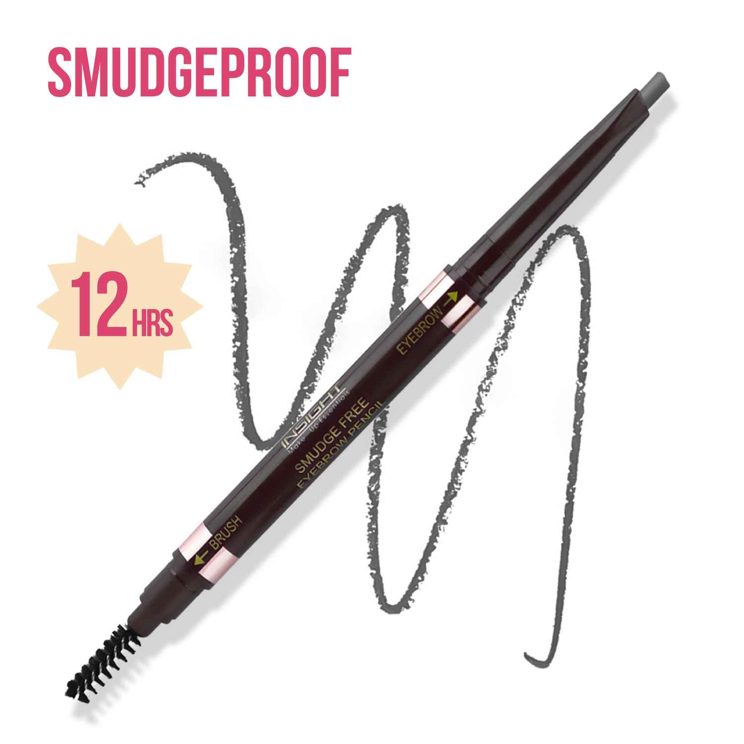 Buy INSIGHT COSMETICS SMUDGE FREE EYEBROW PENCIL_DARK GRAY - Purplle