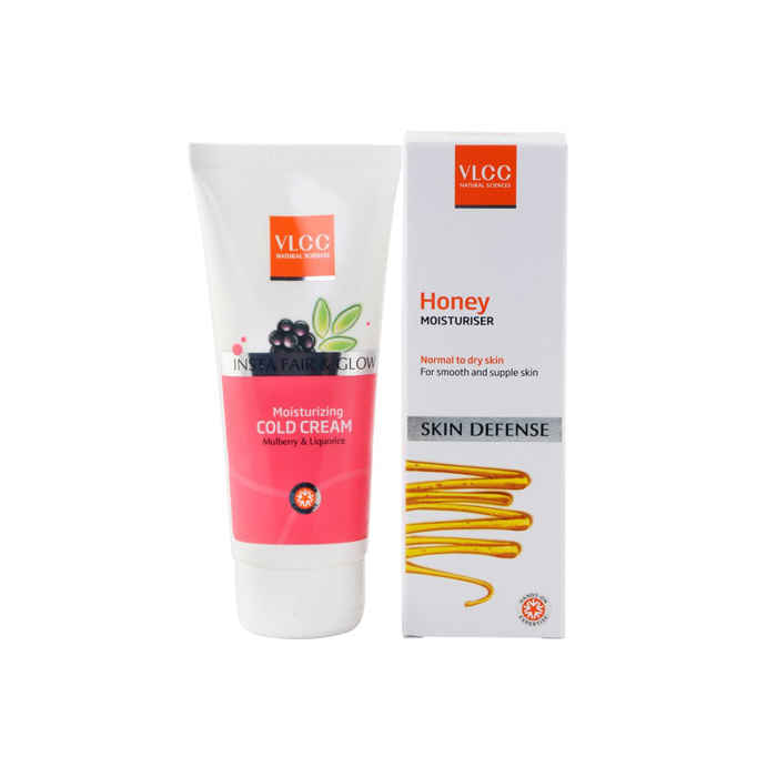 Buy VLCC Honey Moisturizer (100 ml) + Moisturising Cold Cream (100 g) Free - Purplle