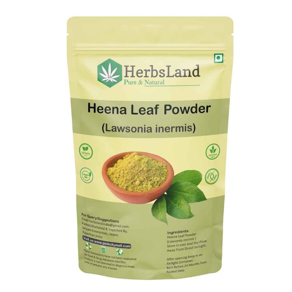 Buy Herbsland Henna (Mehendi) Powder - Chemical-Free Hair Color & Deep Conditioning | Ayurvedic Hair Care | Herbal Mehendi Powder| 100 gm - Purplle