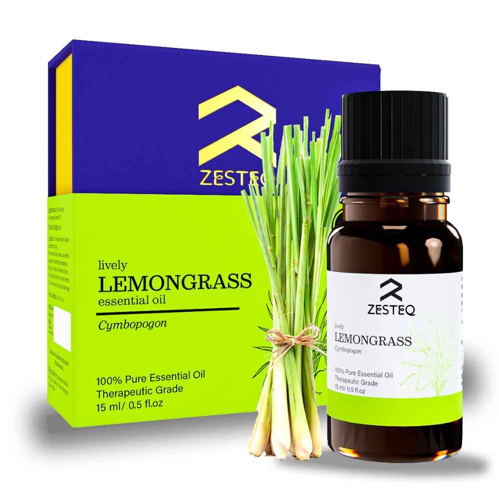 Buy Zesteq Undiluted Organic Lemongrass Essential Oil (15 ml) | Clinically Tested | Uplifts Mood, Relieves Stress, Natural Deodorizer | Certified Organic - Purplle