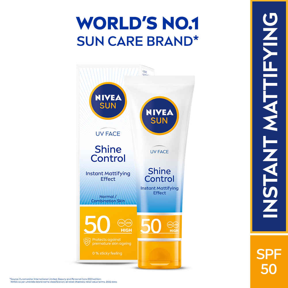 Buy NIVEA Sun Shine Control UV Face 50 ml - Purplle