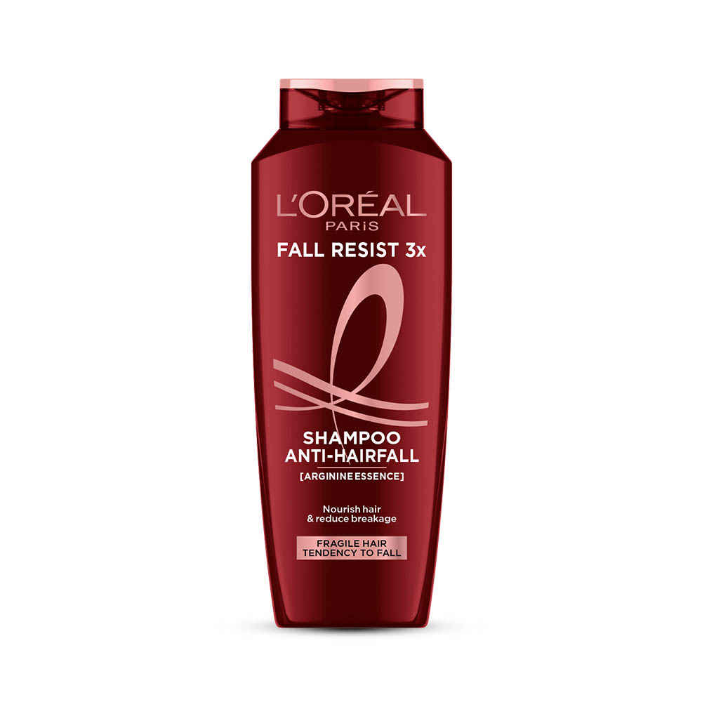 Buy L'Oreal Paris Fall Resist 3x Anti-Hair Fall Shampoo, Reinforcing & Nourishing for Hair Growth, For Thinning & Hair Loss, With Arginine Essence, 340 ml - Purplle