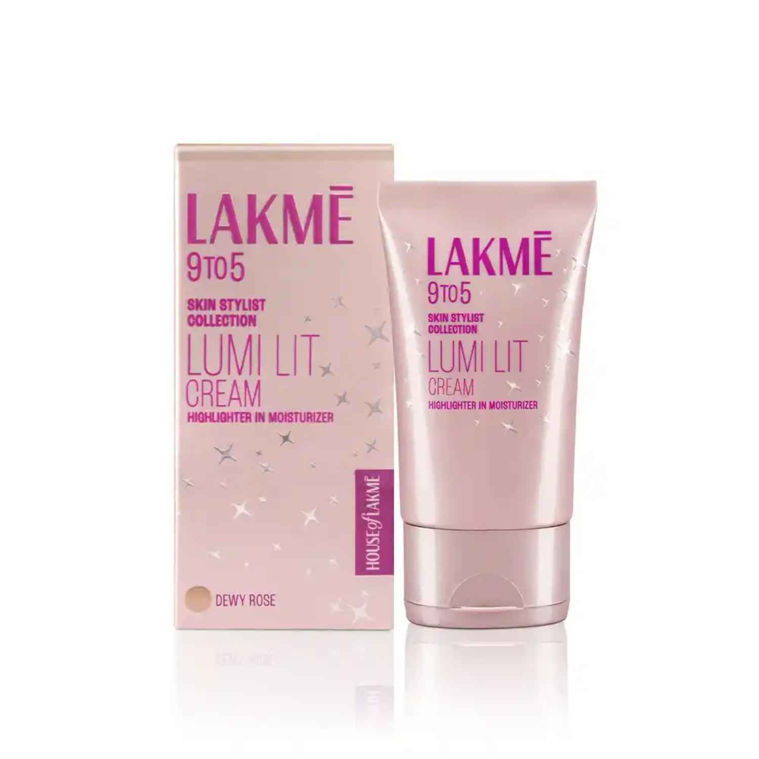 Buy Lakme Lumi Strobe Cream - Dewy Rose | 30 gm + Vaseline Hyaluronic Acid Dewy Radiance - Glutathione Infused Moisturizer 200 ml + Lakme 9 to 5 CC Mousse Beige 25 gm - Purplle
