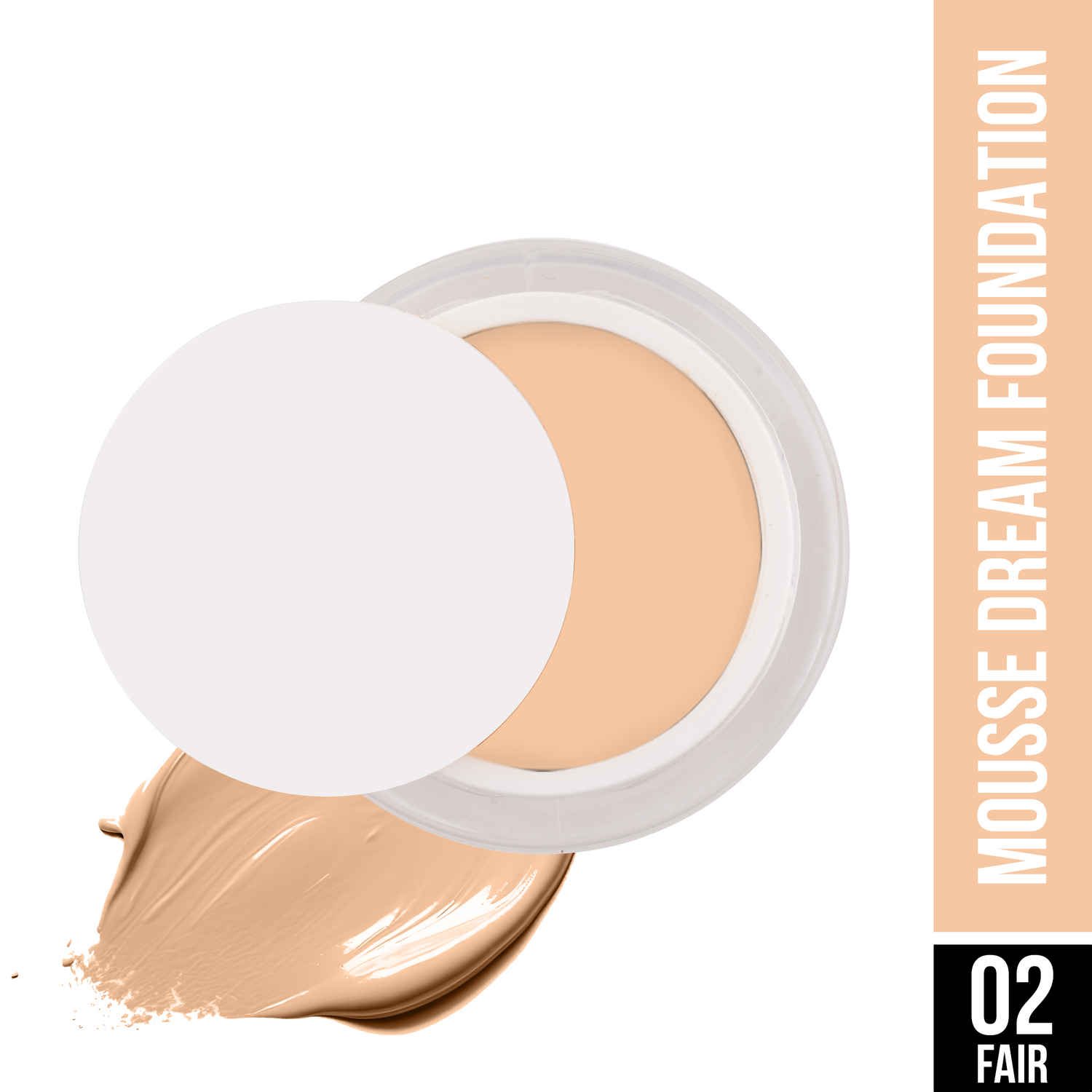 Buy Hilary Rhoda Mousse Dream Foundation | Lightweight & Buildable Foundation | Mousse Long Lasting & Flawless Matte Finish Foundation - 25 gm (Fair | Shade 02) - Purplle