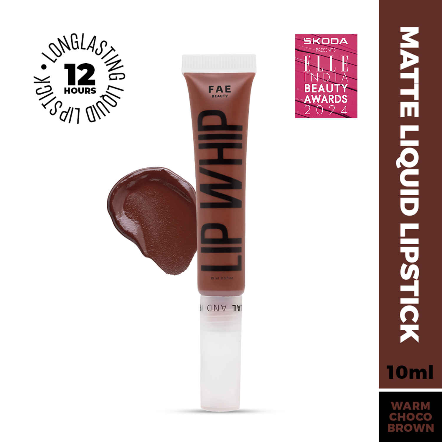 Buy Fae Beauty Lip Whip 12H Matte Liquid Lipstick | Long Wear | Non Drying | Soft Mousse Smudgeproof Formula | Vegan | Enriched with Vitamin E and Cherry Coffee - Nut - 10 ml - 10 ml - Purplle