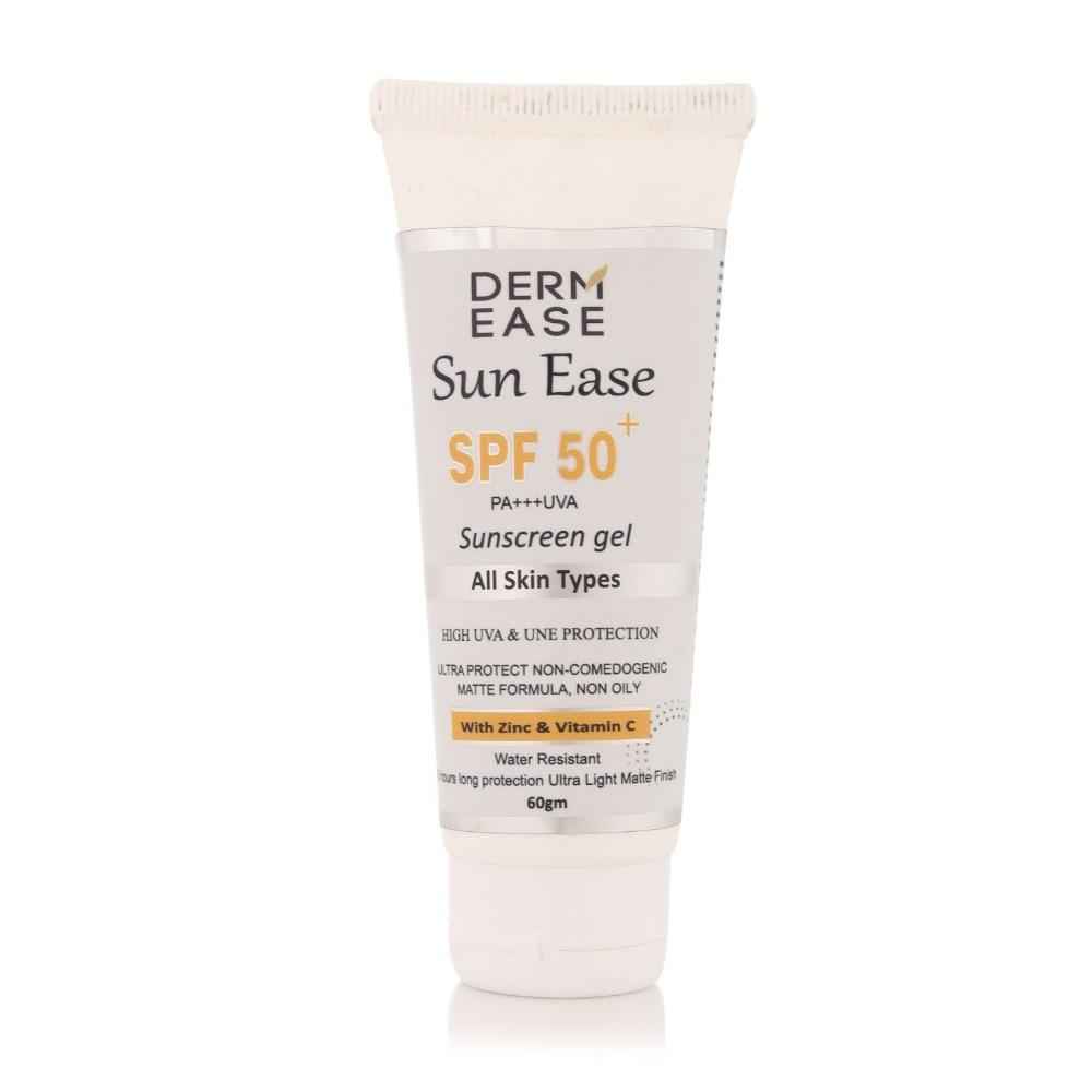 Buy Dermease Sun Ease Spf 50+ Suncreen Gel 60 gm - Purplle