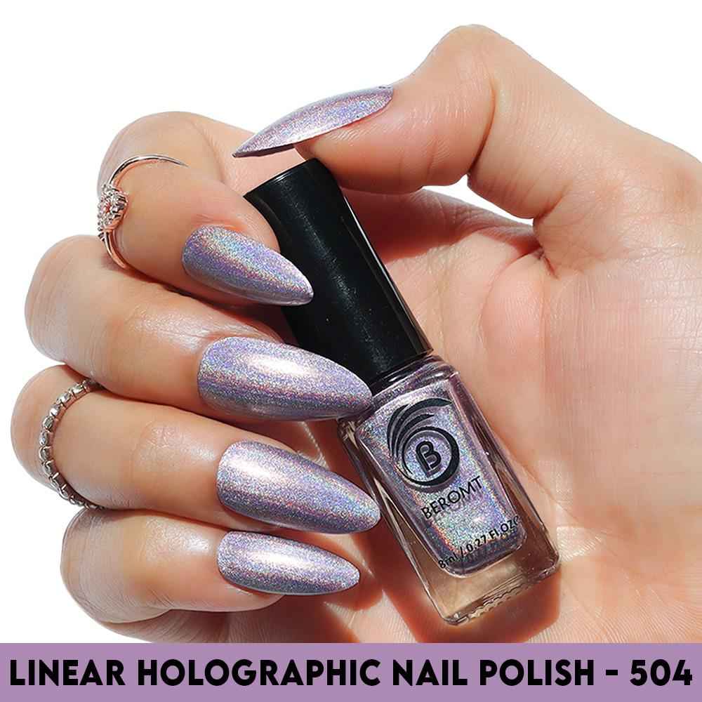Buy Beromt Linear Holographic - Bnp504 (8 ml) - Purplle