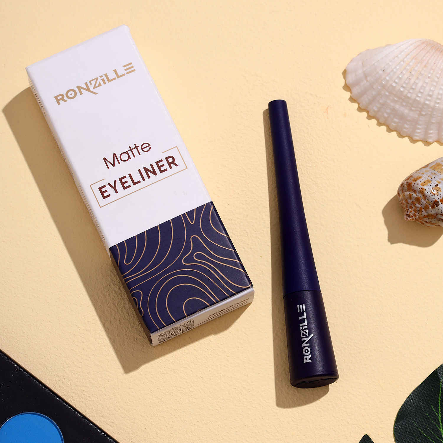 Buy Ronzille Absolute Shine Liquid Matte Eyeliner,Long Lasting, Smudge Proof, Waterproof Liner, Eye Makeup 5 ml (Blue) - Purplle