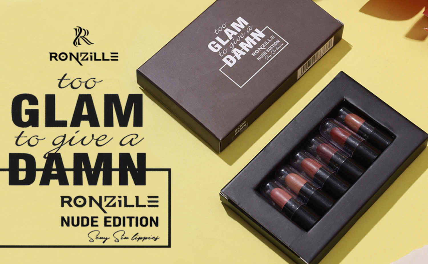 Buy Ronzille Pocket Mini Bullet Matte Finish Lipstick Nude Edition Set of 6 12 gm - Purplle