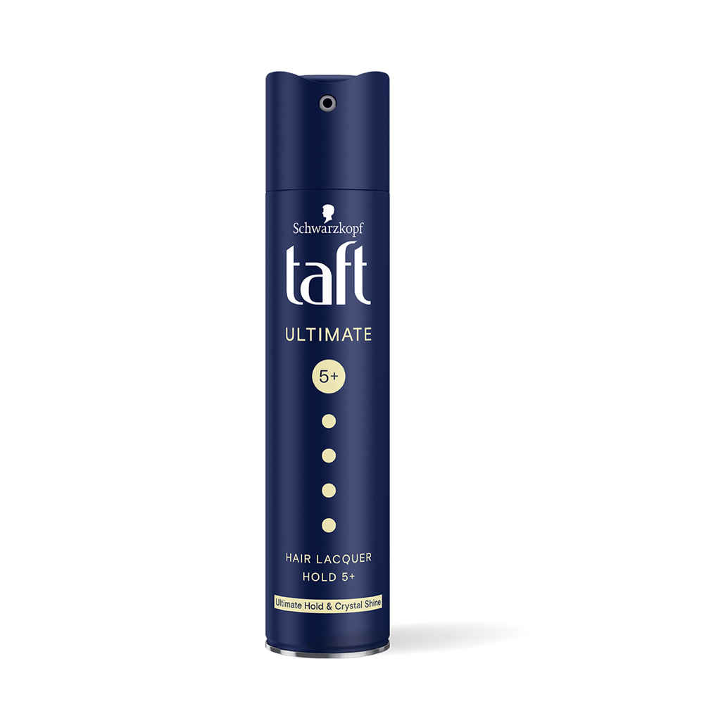 Buy Schwarzkopf TAFT Ultimate Hair Spray For Hair With Crystal Shine Hold 5+, Lasts For 72 Hours - 250 ml - Purplle