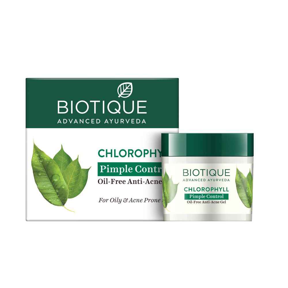 Buy Biotique Chlorophyll Pimple Control Oil Free Anti Acne Gel 50 gm - Purplle