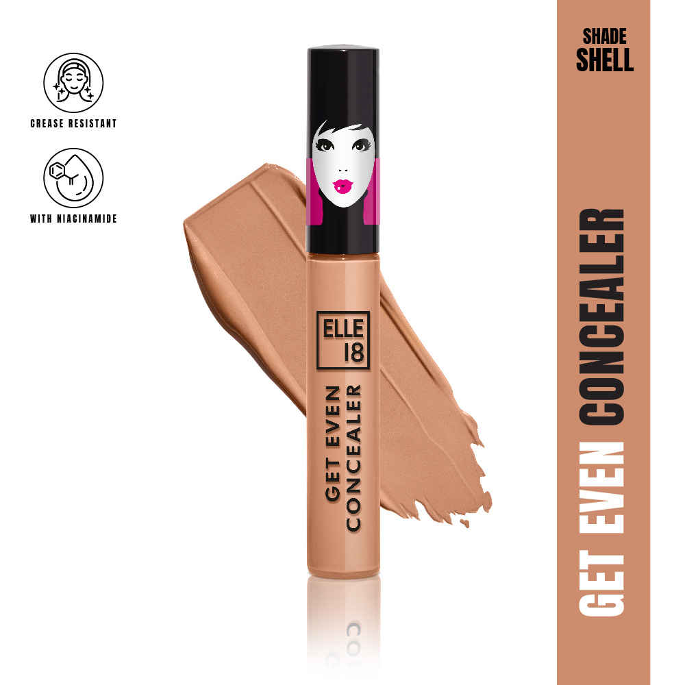 Buy Elle18 Get Even Concealer, Shell, Buildable Coverage, For Dark spots & Fine Lines|5.4 ml - Purplle