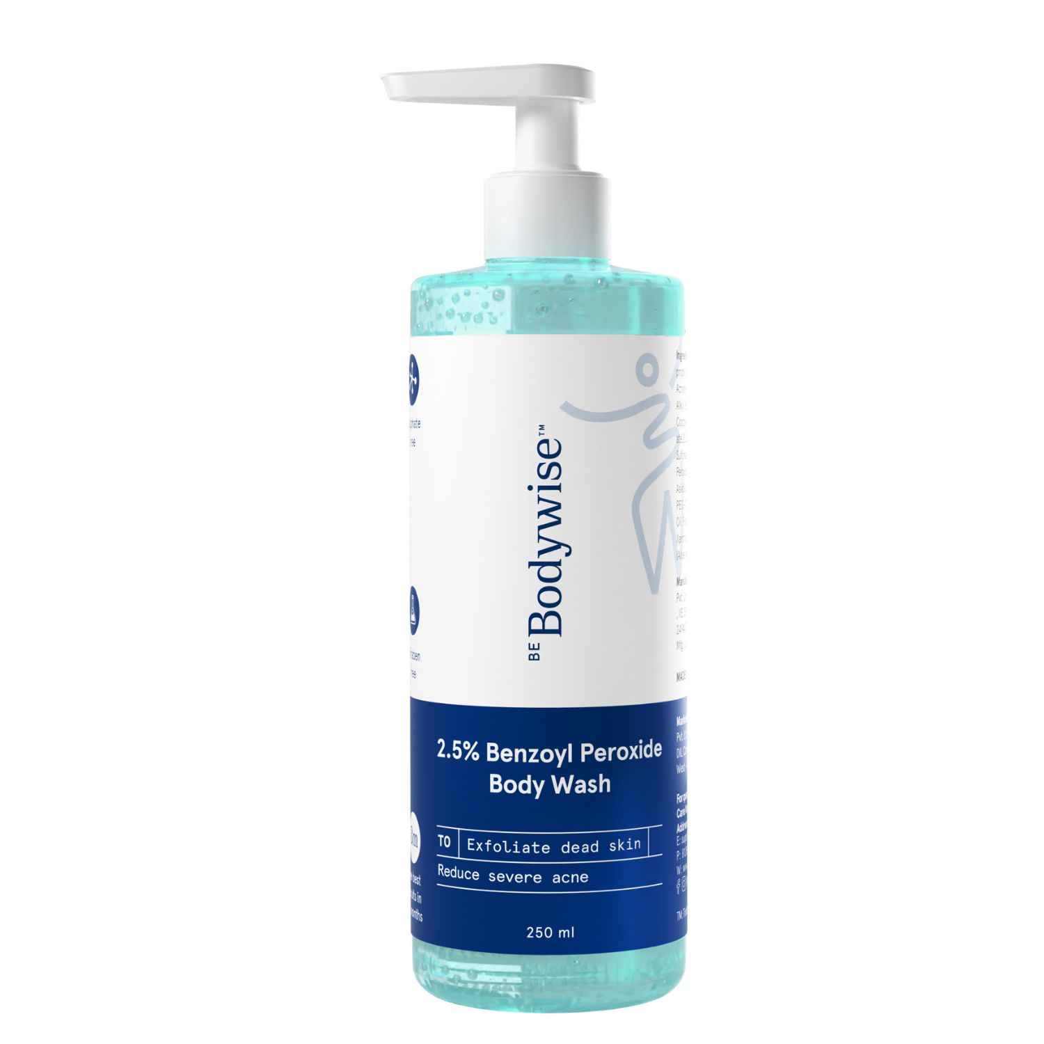 Buy Be Bodywise 2.5% Benzoyl Peroxide Body Wash - 250 ml - Purplle