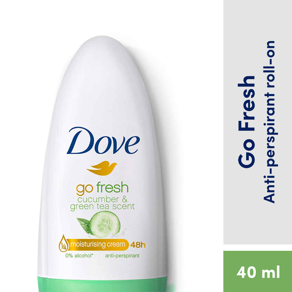 Buy Dove CUCUMBER Deodorant Roll On For Women, Antiperspirant Underarm Roll On Removes Odour, Keeps Skin Fresh & Clean, Alcohol Free, Paraben Free (40 ml) - Purplle
