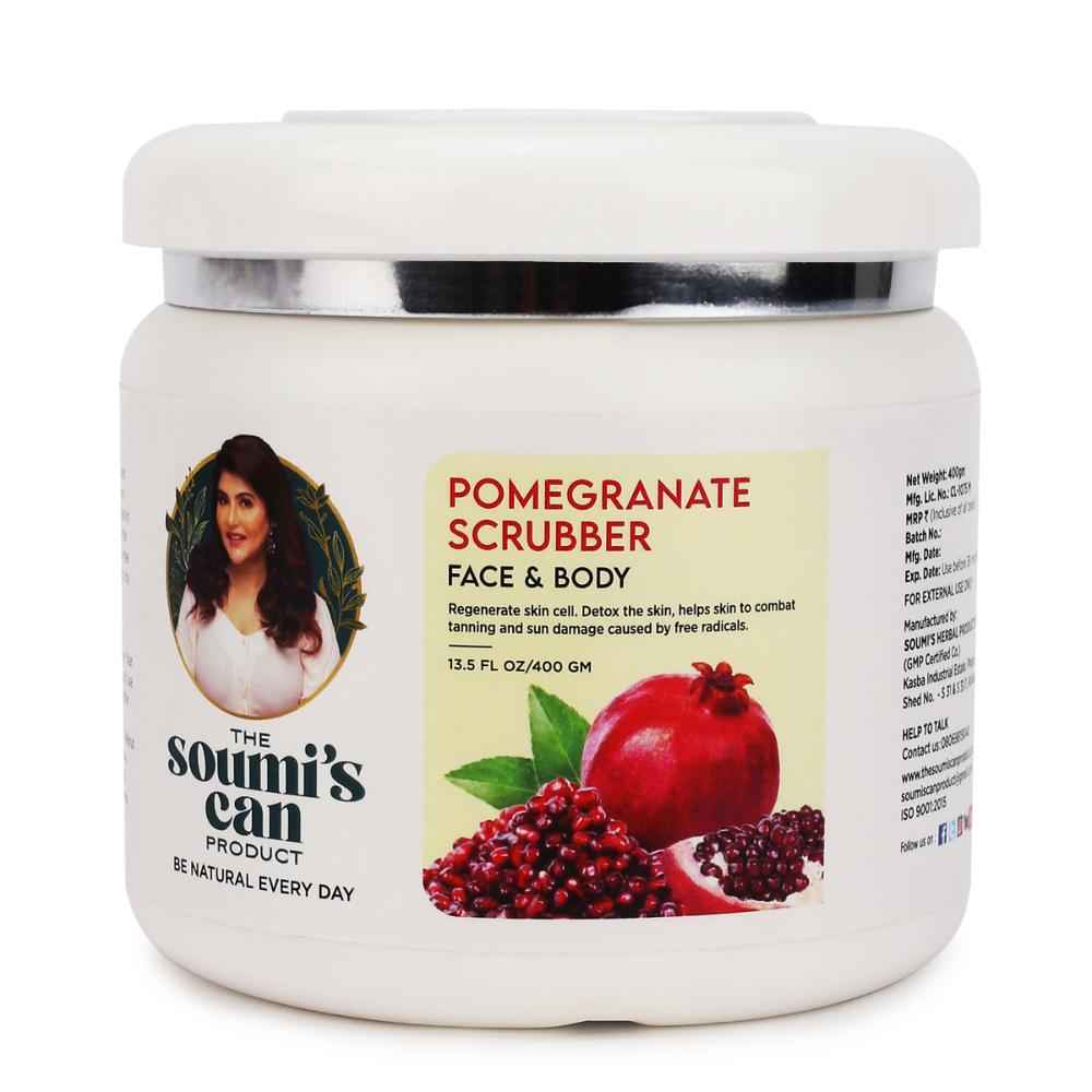Buy The Soumi'S Can Product Pomegranate Scrubber Face & Body (400 gm) - Purplle