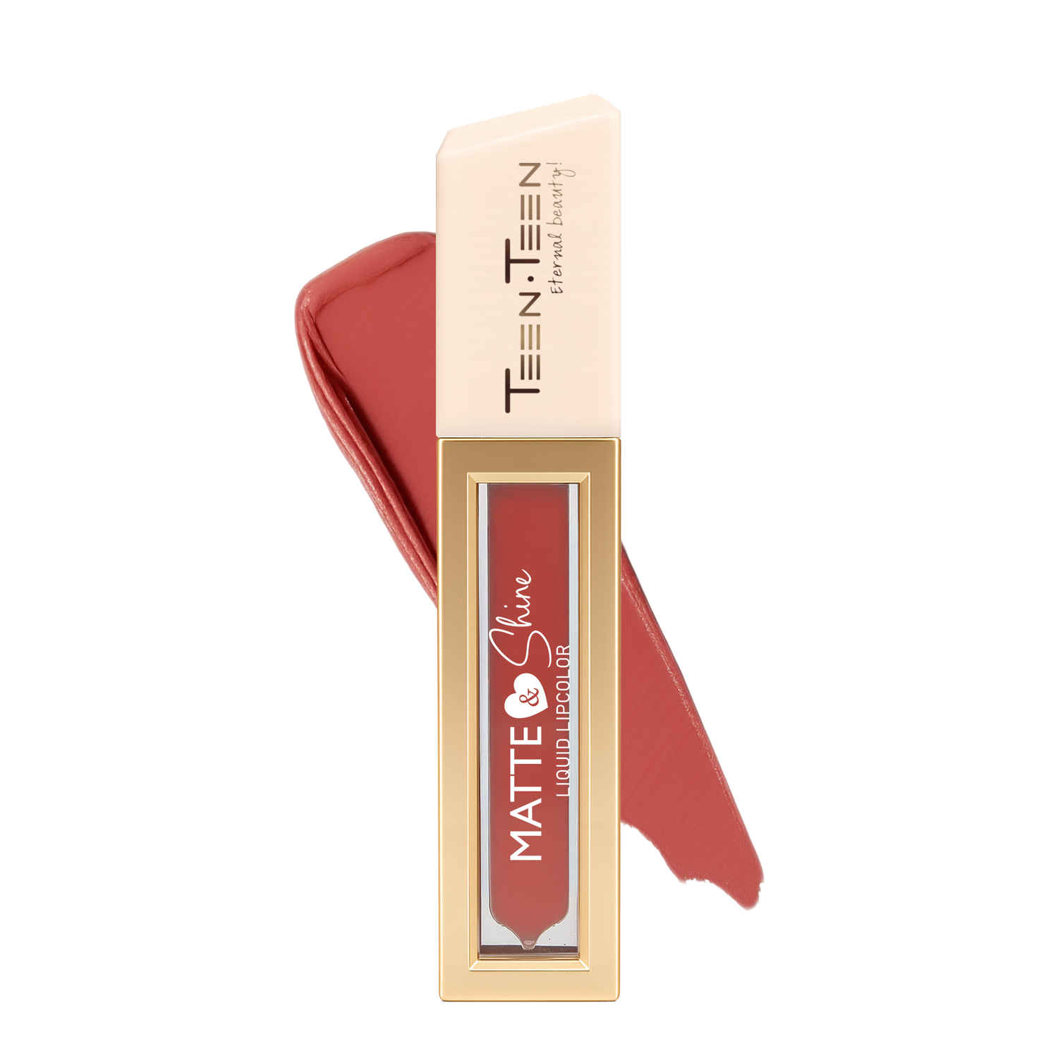 Buy Teen Teen Cosmetics Matte & Shine Liquid Lipcolor Lipstick, Waterproof, Soft Swipe, Longer Stay, Curelty Free, Nude Lips , 4 ml - Purplle