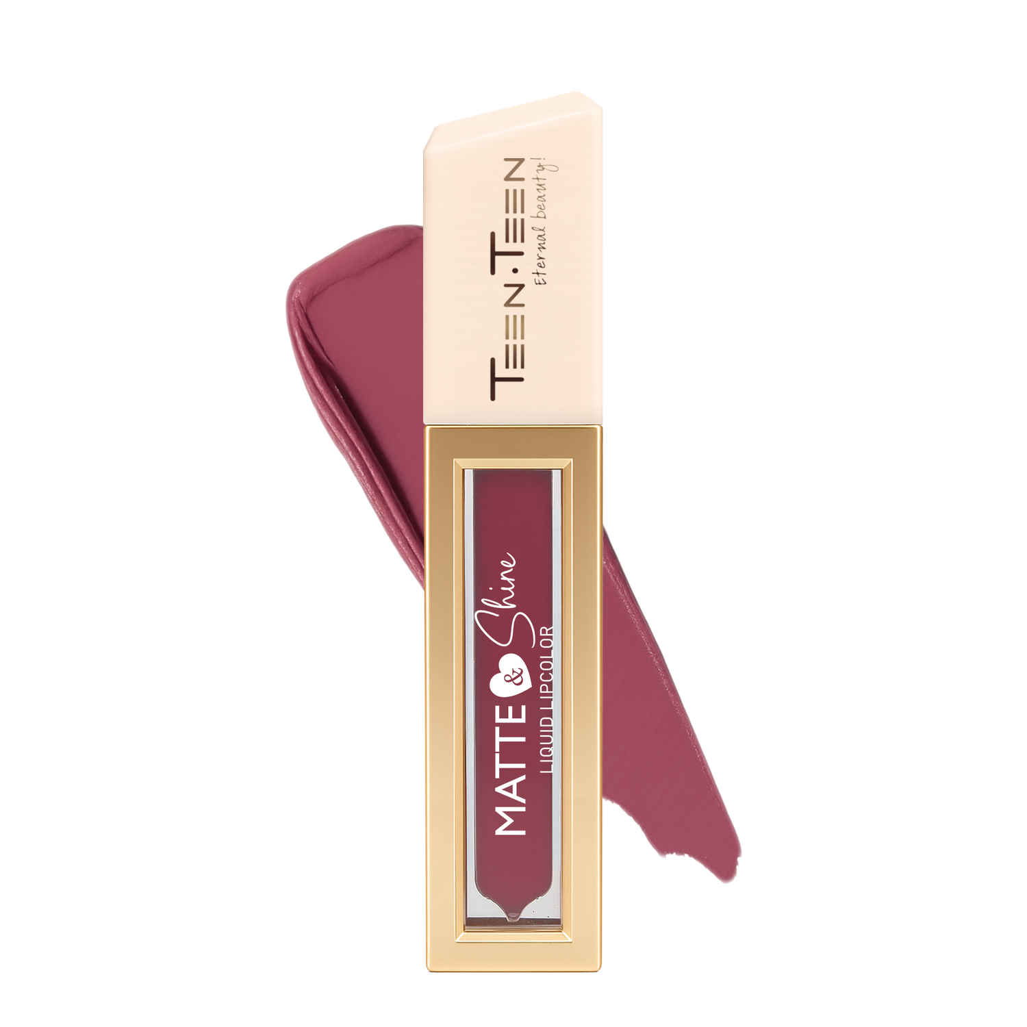 Buy Teen Teen Cosmetics Matte & Shine Liquid Lipcolor Lipstick, Waterproof, Soft Swipe, Longer Stay, Curelty Free, Nude Pink , 4 ml - Purplle