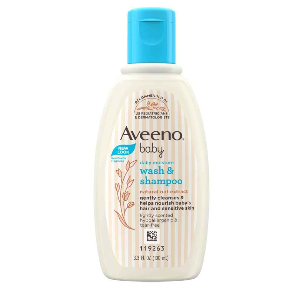 Buy Aveeno Baby Daily Moisture Wash & Shampoo 100 ml - Purplle