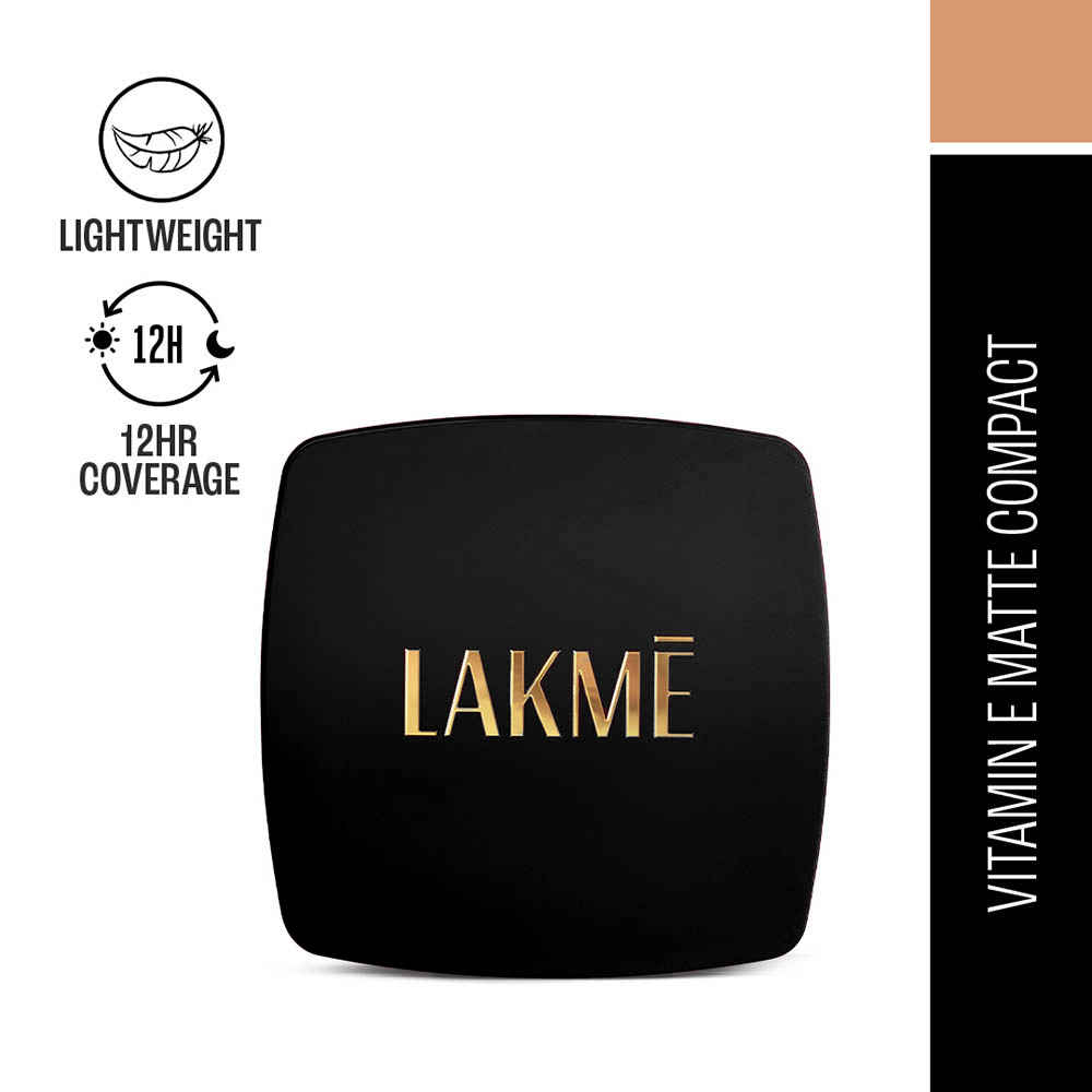 Buy Lakme Forever Matte Compact, Smooth Finish, Lasts for 12 Hrs, Even Toned Look, Natural Beige, 9 gm - Purplle