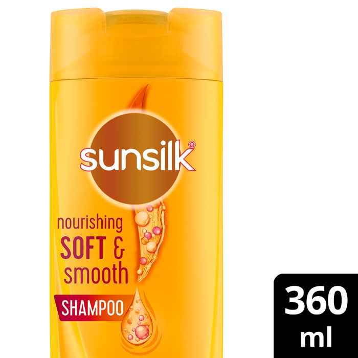 Buy Sunsilk Nourishing Soft & Smooth Shampoo With Egg Protein, Almond Oil &Vitamin C For 2X Smoother and Softer Hair, 360 ml - Purplle