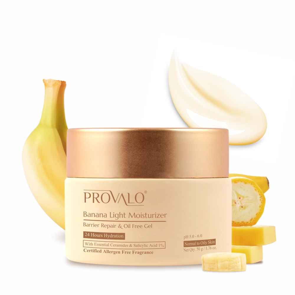Buy Provalo Banana Light Moisturizer – Barrier Repair Oil Free Gel (Normal to Oily Skin)(50 gm) - Purplle