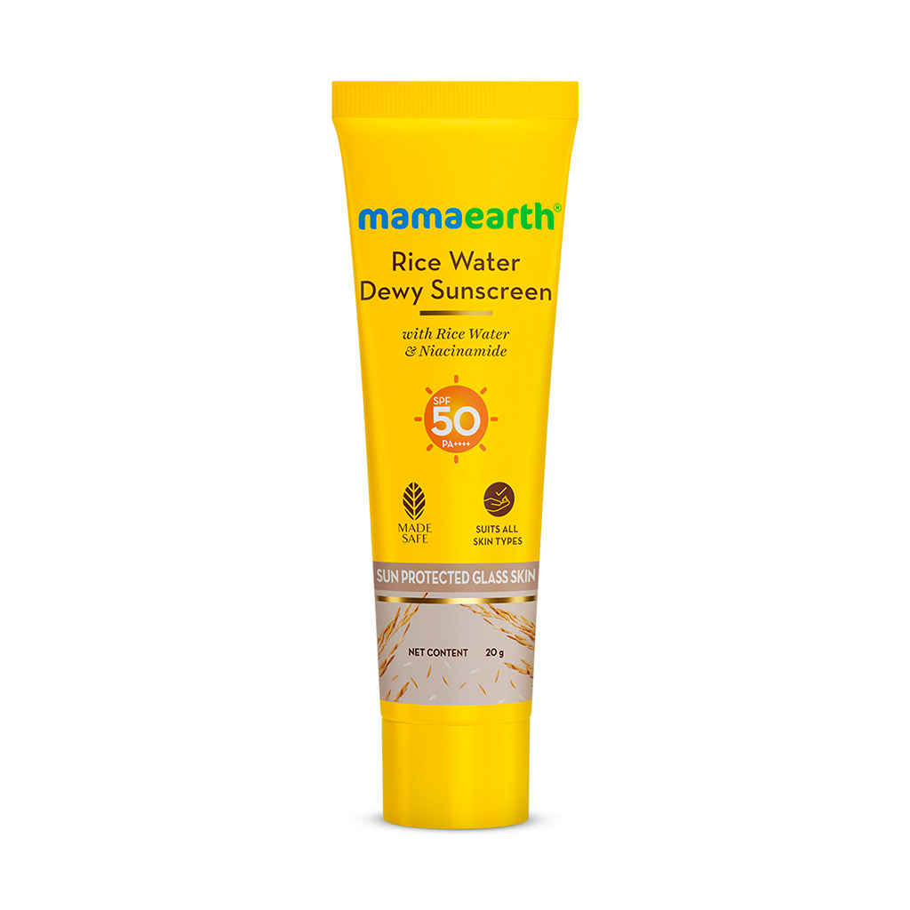 Buy Mamaearth Rice Water Dewy Sunscreen 20 gm - Purplle