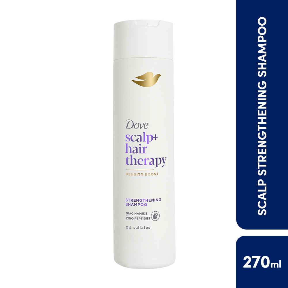Buy Dove Scalp+Hair Therapy Sulphate Free Density Boost Strengthening Shampoo- Niacinamide&Zinc-peptides 270 ml - Purplle