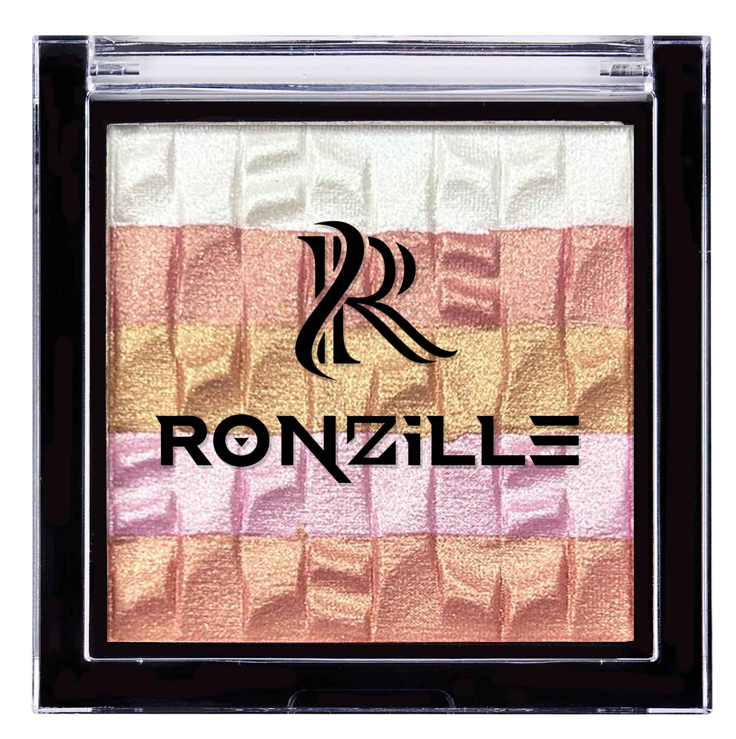 Buy Ronzille Shimmer Baked Blusher and Brick Highlighter - 03 - Purplle