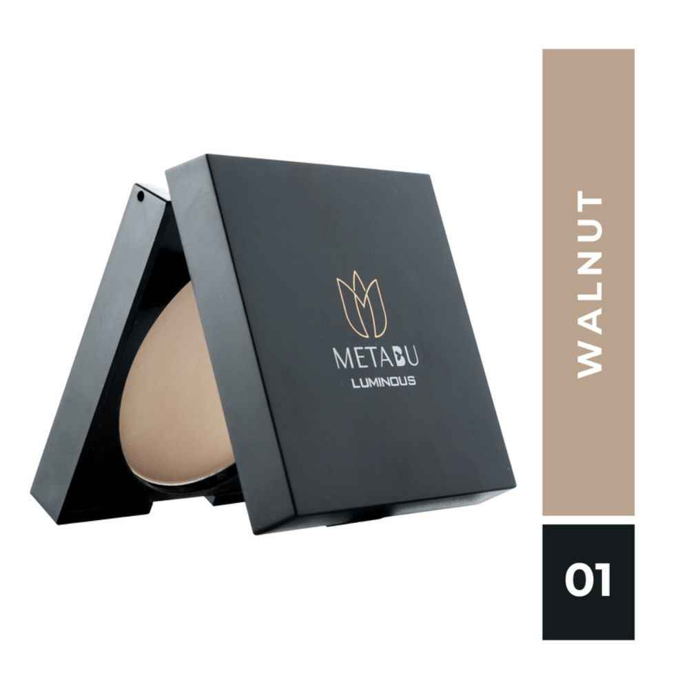 Buy METABU Luminous Long Lasting Compact Powder 01 Walnut - 8 gm - Purplle