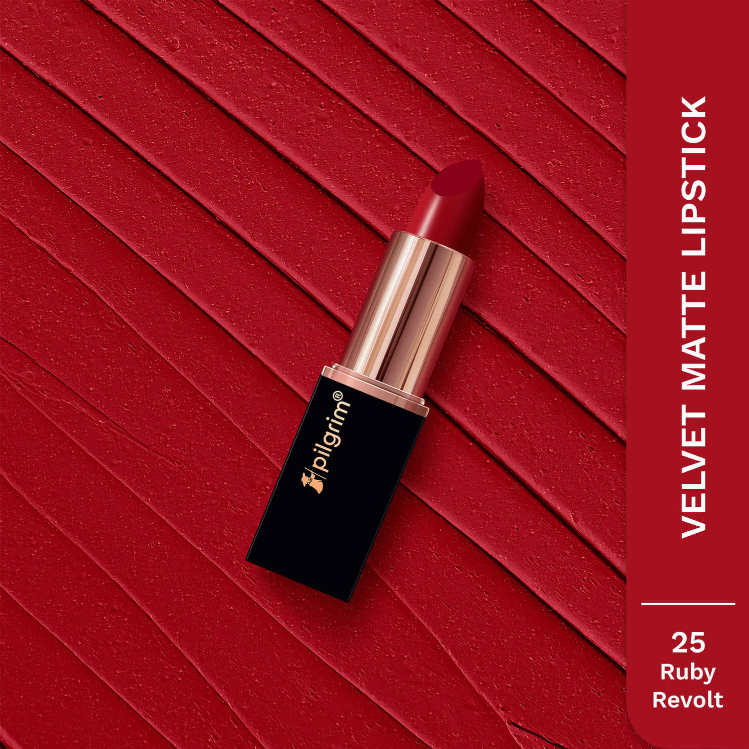 Buy Pilgrim Bullet Lipstick Ruby Revolt (4.2 gm) - Purplle